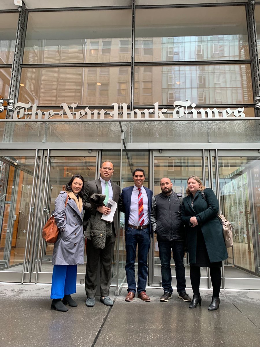 Thank you to @nytimes for hosting us today, with @jczamora and @pressfreedom.

#FreeJimmyLai
#JoséRubénZamora
#JournalismIsNotACrime