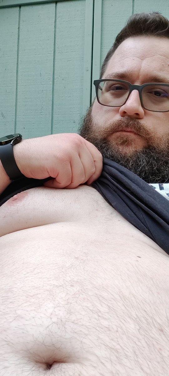 I'm birthday bear today! Send me your bellies, your beards, your nuts and your butts!