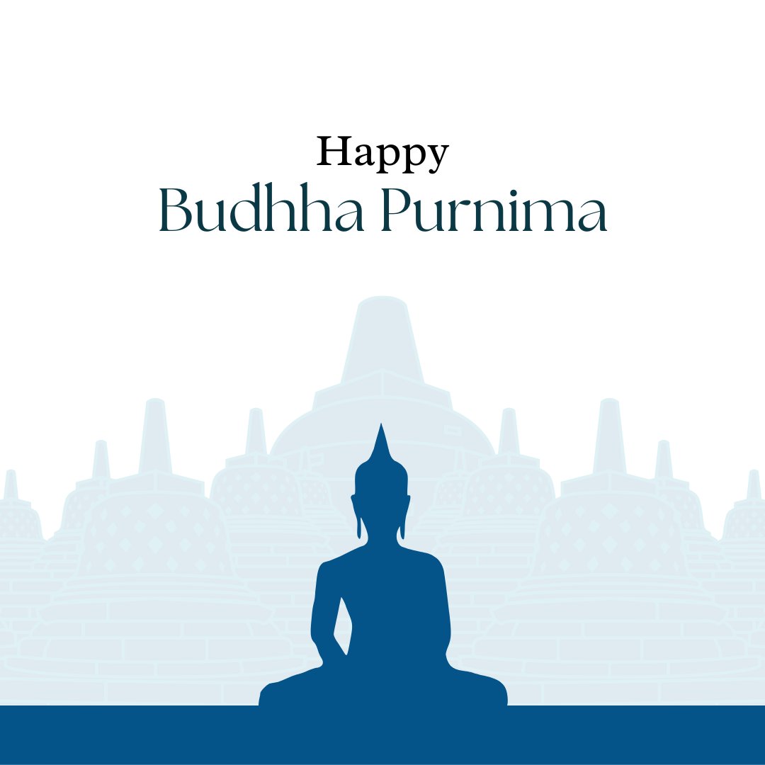 May the teachings of Buddha guide us towards peace, compassion and enlightenment. Wishing everyone a blessed #BuddhaPurnima." 🙏🌸