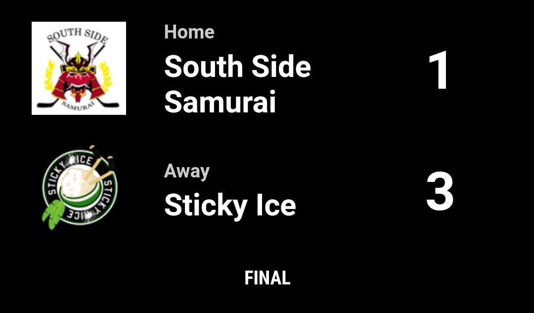 StickyIceHC's tweet image. Sticky Ice with the win tonight! Someone forgot to tell Rosie that summer season has started...we promise a Rosie prediction next game.