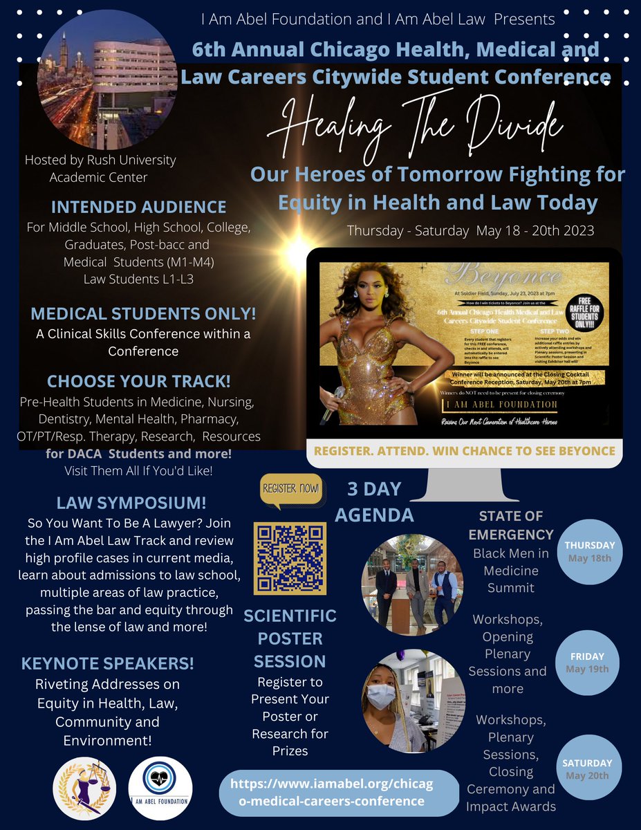 There’s still time to register! 13 days left for the 6th Annual Chicago Health Medical and Law Careers Citywide Student Conference!