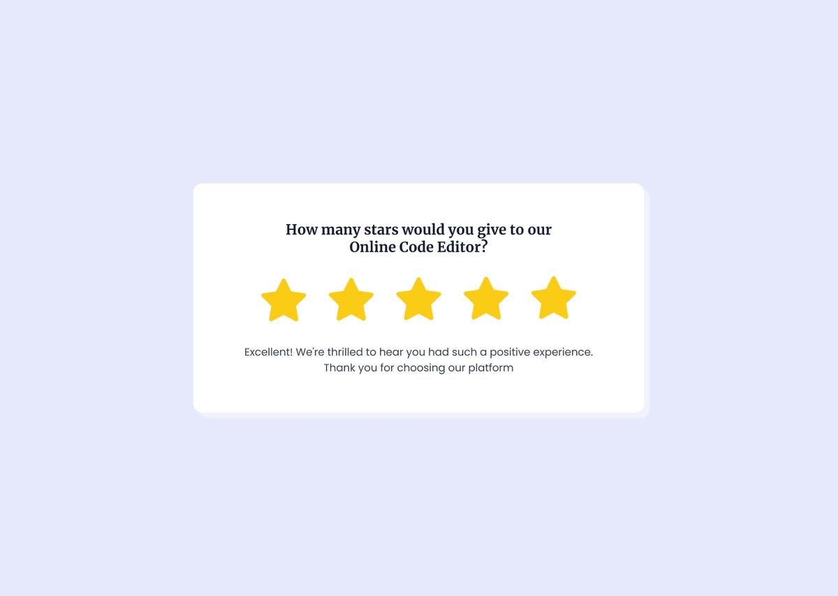 FrontendProHQ's tweet photo. Hey, Developers👋!

On Monday, we'll launch a new #FrontEnd Challenge on FrontendPro - a Star Rating Component🚀.

Perfect challenge for those looking to level up their #CSS &amp; #JavaScript skills.

Here's a sneak peek👀: https://t.co/1yCqCPQZDc