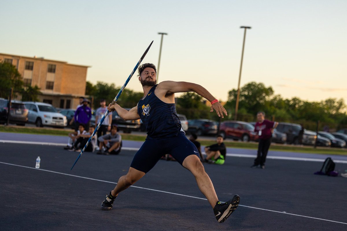 GoETBUTigers's tweet photo. Huge congratulations to Landry Pedroza on being the ASC men’s javelin champ! 

#TexasTigers #TigersUnite https://t.co/DdAryNi34q