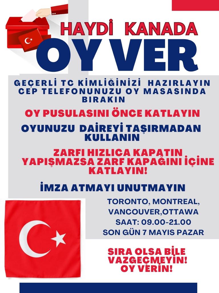 Unutmayınız. Son gün 7 Mayıs Pazar. MADDE 67: On sekiz yaşını dolduran her Türk vatandaşı seçme ve halkoylamasına katılma haklarına sahiptir."