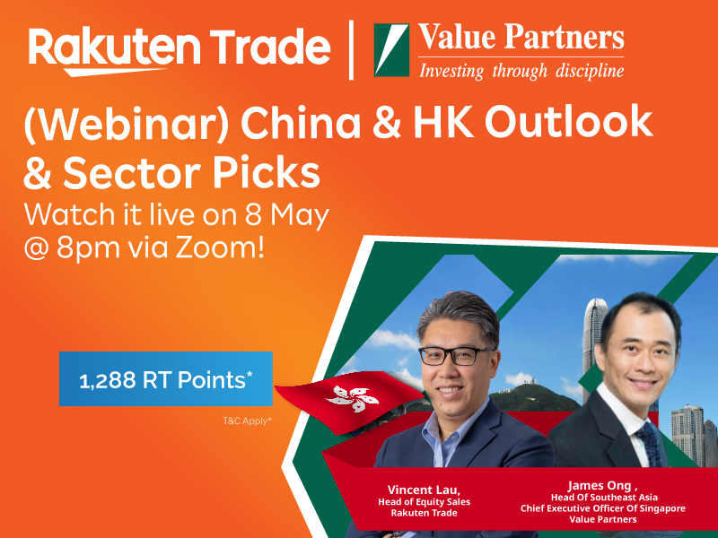 MAValuePartners's tweet photo. Join Rakuten Trade’s Webinar ‘China &amp; HK Outlook &amp; Sector Picks” at 8pm on 8 May 2023 where Value Partners will share insights on the Hong Kong stock market outlook and top performing sector picks.

𝐓𝐮𝐧𝐞 𝐢𝐧 𝐭𝐨 𝐙𝐨𝐨𝐦 𝐨𝐧 𝟖 𝐌𝐚𝐲, 𝟖𝐩𝐦  at https://t.co/M7UT30xtx6 https://t.co/y4XkJGkpru