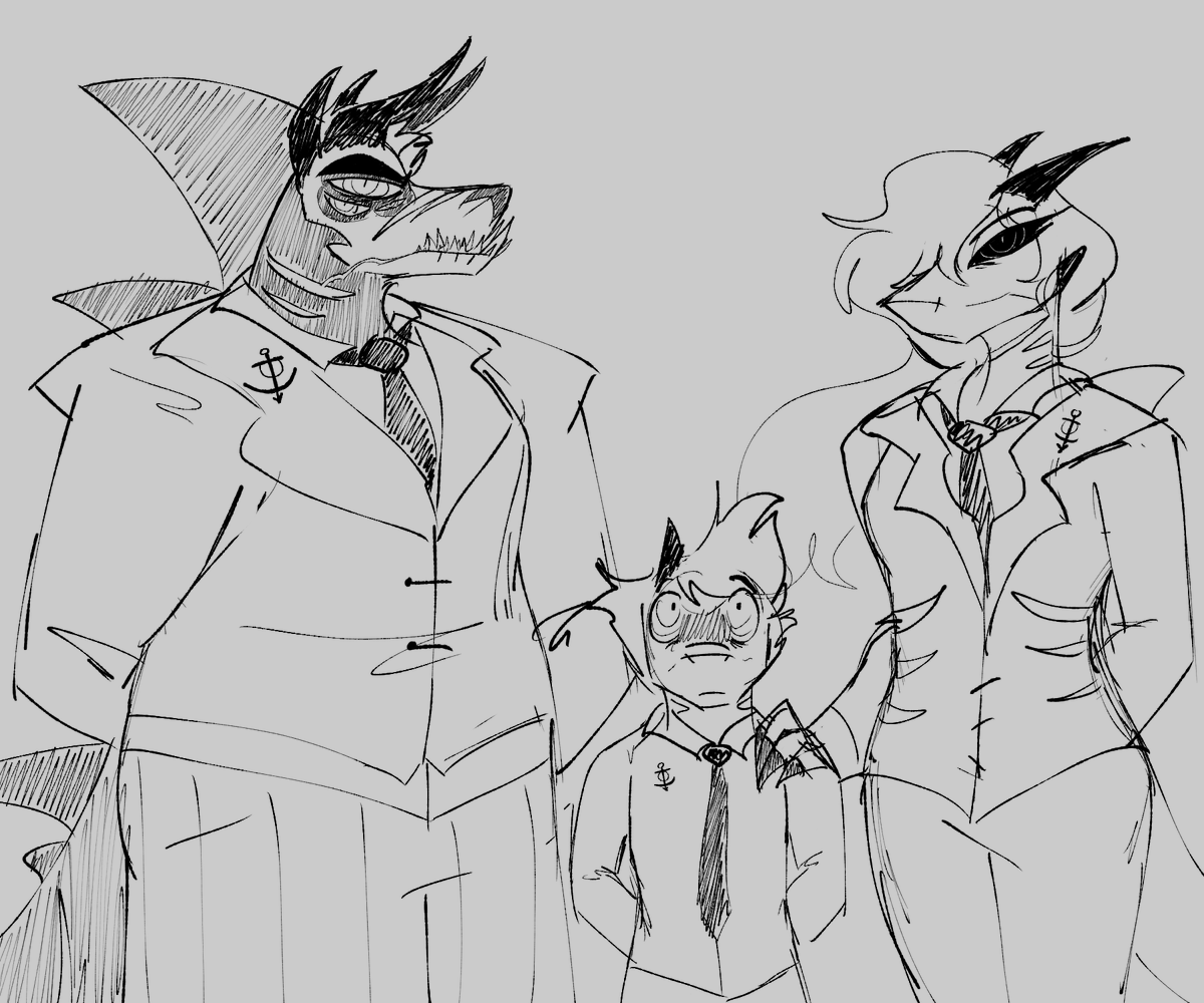 ashpentagram's tweet photo. The Thrashman Family

#RedThreadDuo #HelluvaBoss https://t.co/VNZTRIiOwZ