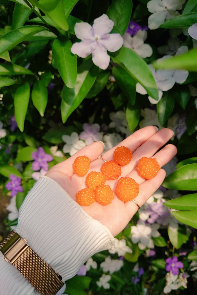 実家の庭の木苺が実をつけてました!
可愛いねぇ…💕春の実りを戴きます🙏