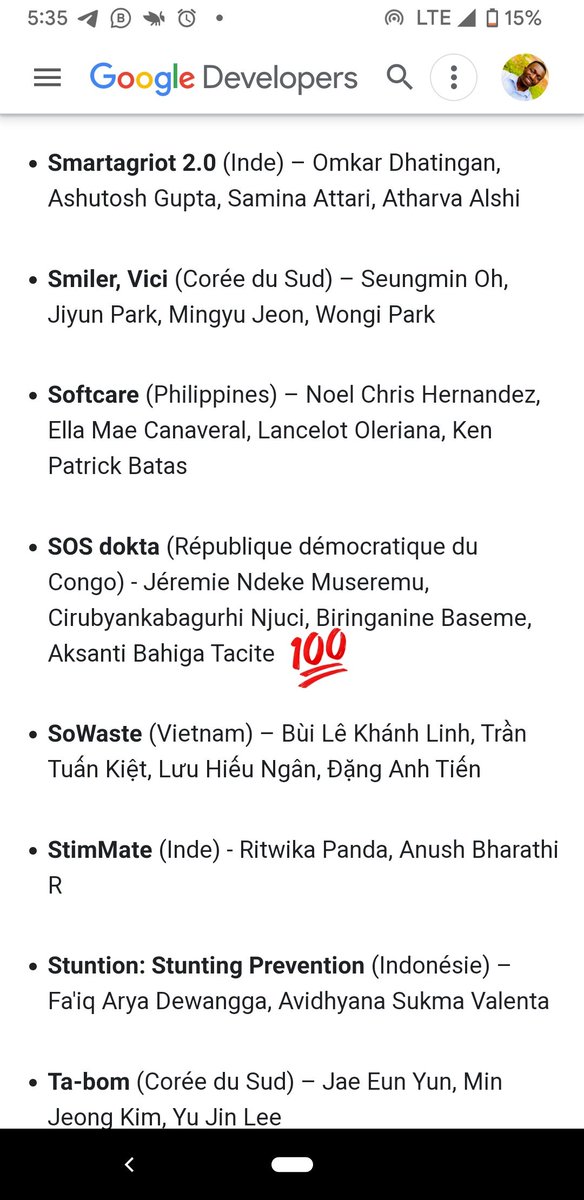 gdgocucbukavu's tweet photo. We made it 🎉🎉🎉
Le projet soumit par la communauté GDSC au #solutionChallenge2023 vient d'être sélectionné parmi les top 100 meilleurs projets au niveau mondial et nous sommes la seule équipe représentant la #RDCongo .
Suivez toute la liste ici : https://t.co/sC69cM8PxW https://t.co/KVd2eC4YVA