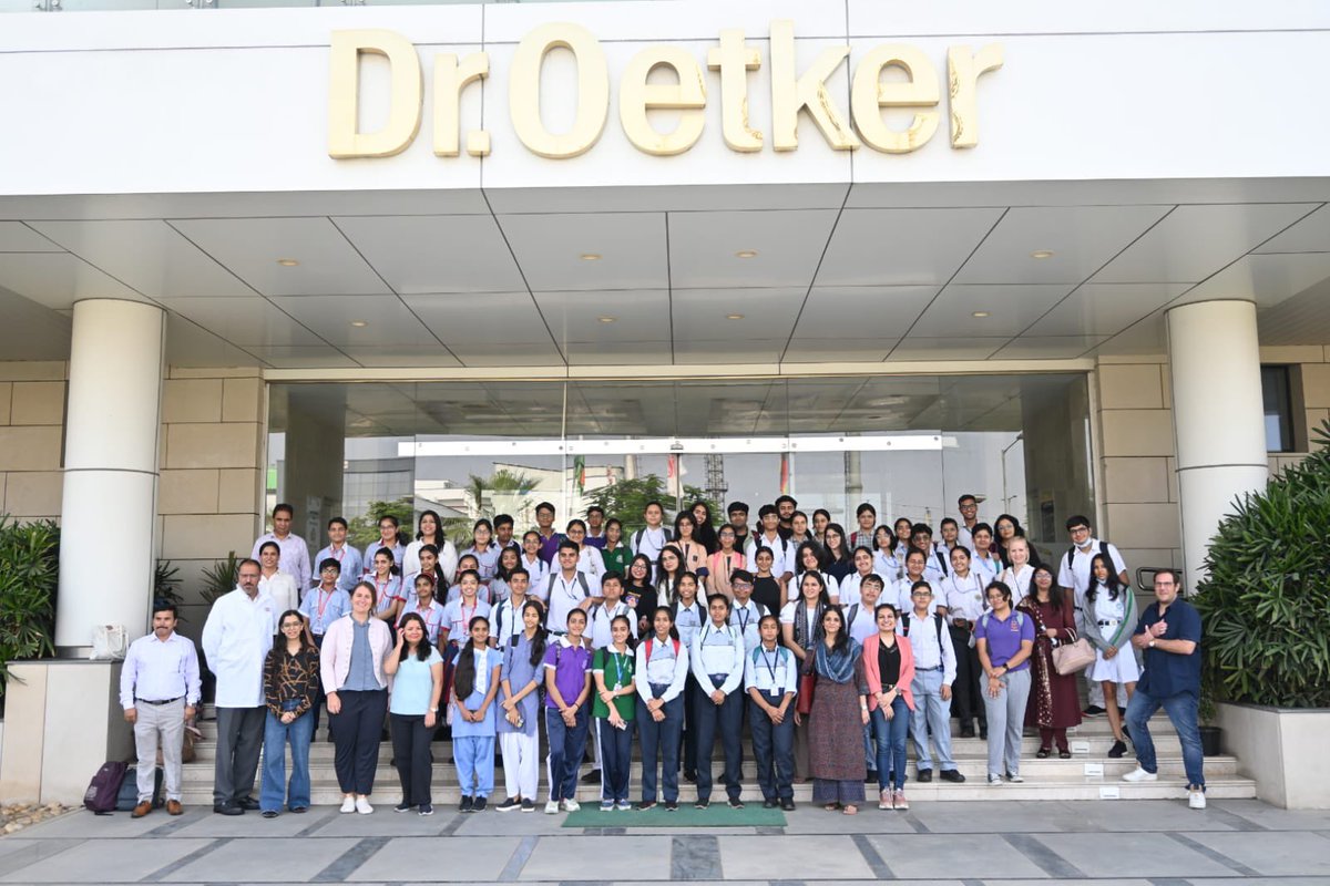 3 German learners of class XII got a golden opportunity to visit @DrOetker factory and had an amazing hands on experience of the functioning of this food unit. @GI_MMB_NewDelhi @ashokkp @y_sanjay @pntduggal @kandhari_ekta