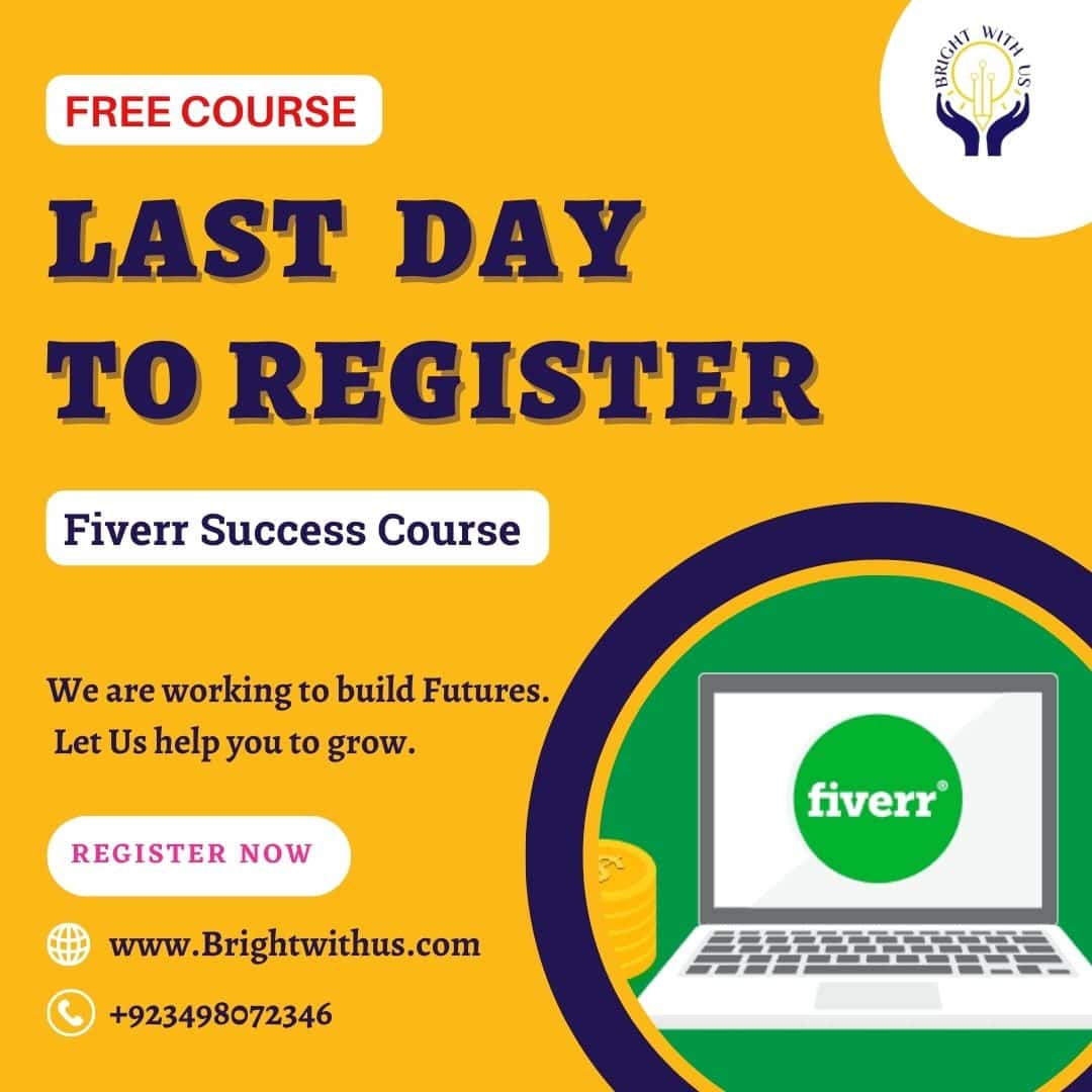 Bright_with_us's tweet photo. Fiverr Success Course 
Last date to Register 
✅ For physical classes visit office. 
✅For online classes, Submit this form 
https://t.co/eOdrtLOLtf
  visit our office
 𝐁𝐖𝐔 𝐨𝐟𝐟𝐢𝐜𝐞 𝐧𝐞𝐚𝐫 𝐒𝐜𝐢𝐞𝐧𝐜𝐞 𝐜𝐨𝐥𝐥𝐞𝐠𝐞 𝐬𝐚𝐦𝐚𝐧𝐚𝐛𝐚𝐝 𝐅𝐚𝐢𝐬𝐥𝐚𝐛𝐚𝐝
 #brightwithus https://t.co/elhUkn8Cuw