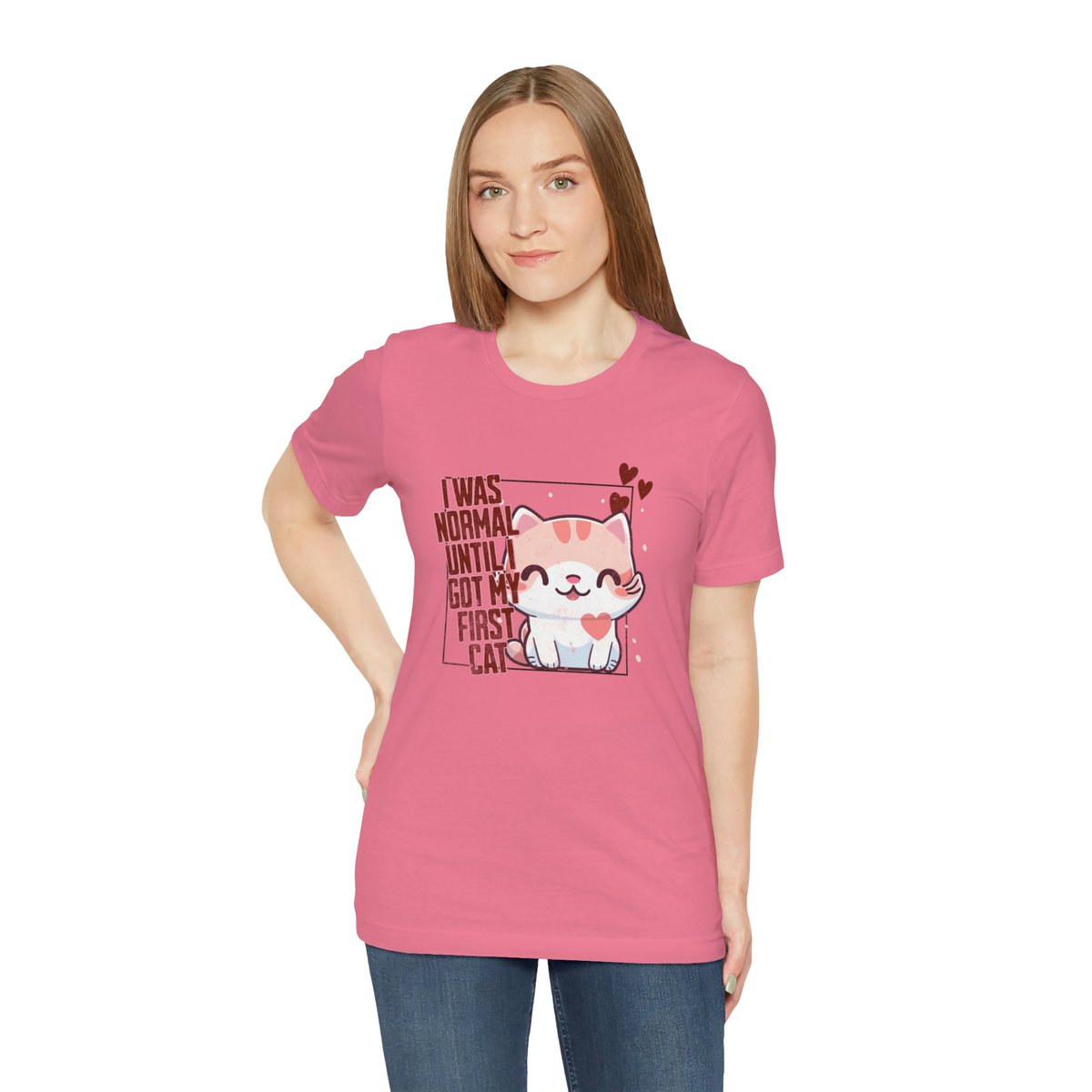 Show off your love for your feline friend with our purr-fect cat t-shirts! 😻👕 Don't miss out on the chance to wear your heart on your sleeve, or rather, your shirt. Order yours today! 🛍️ #CatTShirts #FelineFashion #CrazyCatLady