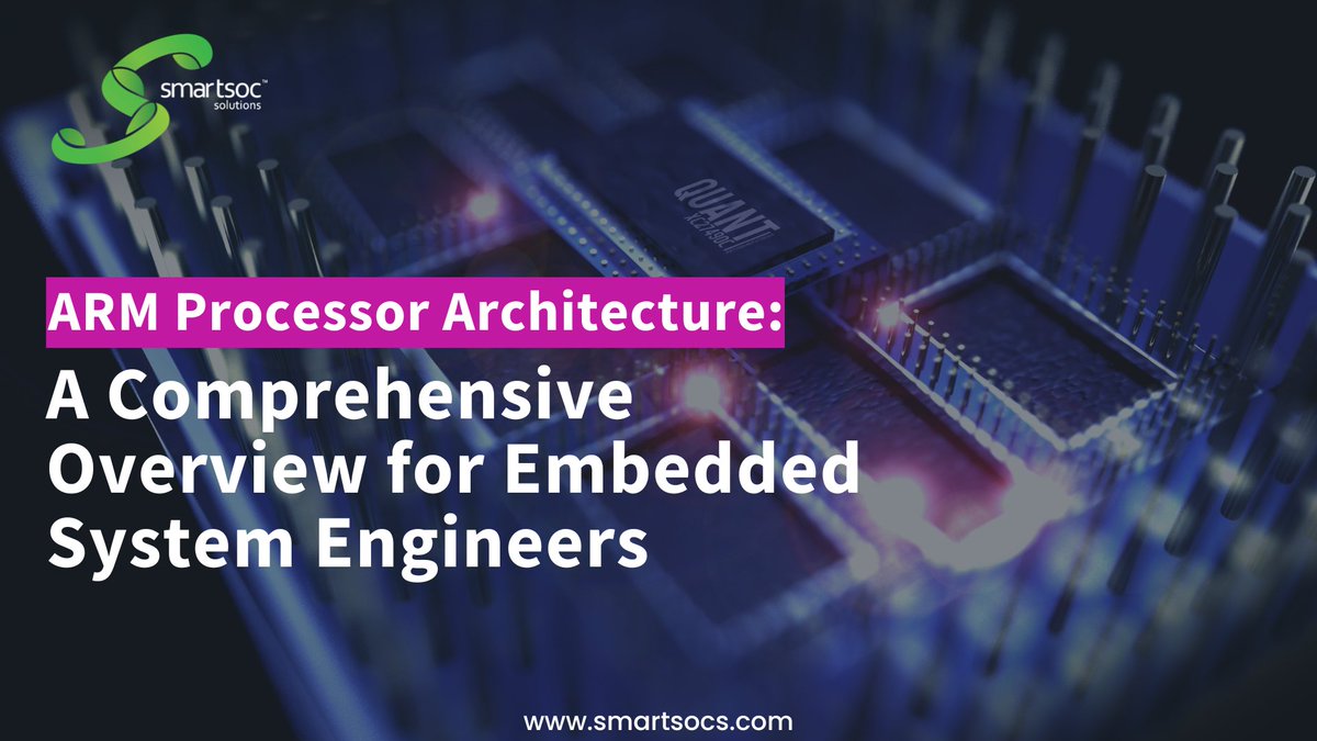 smartsocs's tweet image. Are you an embedded system engineer looking to dive deeper into ARM processor architecture? 🔎💻
#SmartSoC #ARMProcessor #EmbeddedSystemDesign #ProcessorDesign #Efficiency #Pipelining #ModularDesign #Scalability #LowPowerConsumption #EngineeringEducation #RISCArchitecture