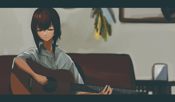 「acoustic guitar」 illustration images(Latest｜RT&Fav:50)