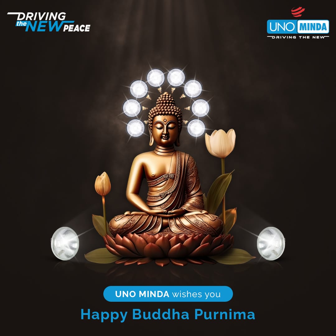 Unomindacom's tweet photo. On this auspicious day, Uno Minda sends you warm wishes for Buddha Purnima! May Lord Buddha bless you with success and enlightenment. #HappyBuddhaPurnima #UnoMinda #Blessings #Success #Enlightenment #HighQualityAutoParts #AutoPartsExpert #ReliableAutoParts https://t.co/mZtmBpHbBa