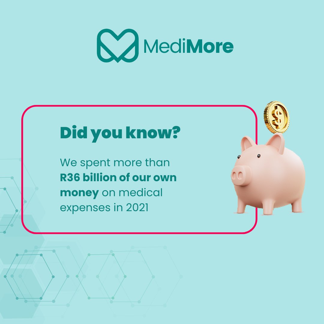 MediMore_SA's tweet photo. In addition to high premiums, 9 million medical aid members had to pay a whopping R36 billion to cover medical expenses. That feels like a lot...

Stay tuned for tips on how to minimize unnecessary healthcare expenses. #medimore #digitalhealth #healthdata #beinformed #beempowered https://t.co/mFJ1fCHnem
