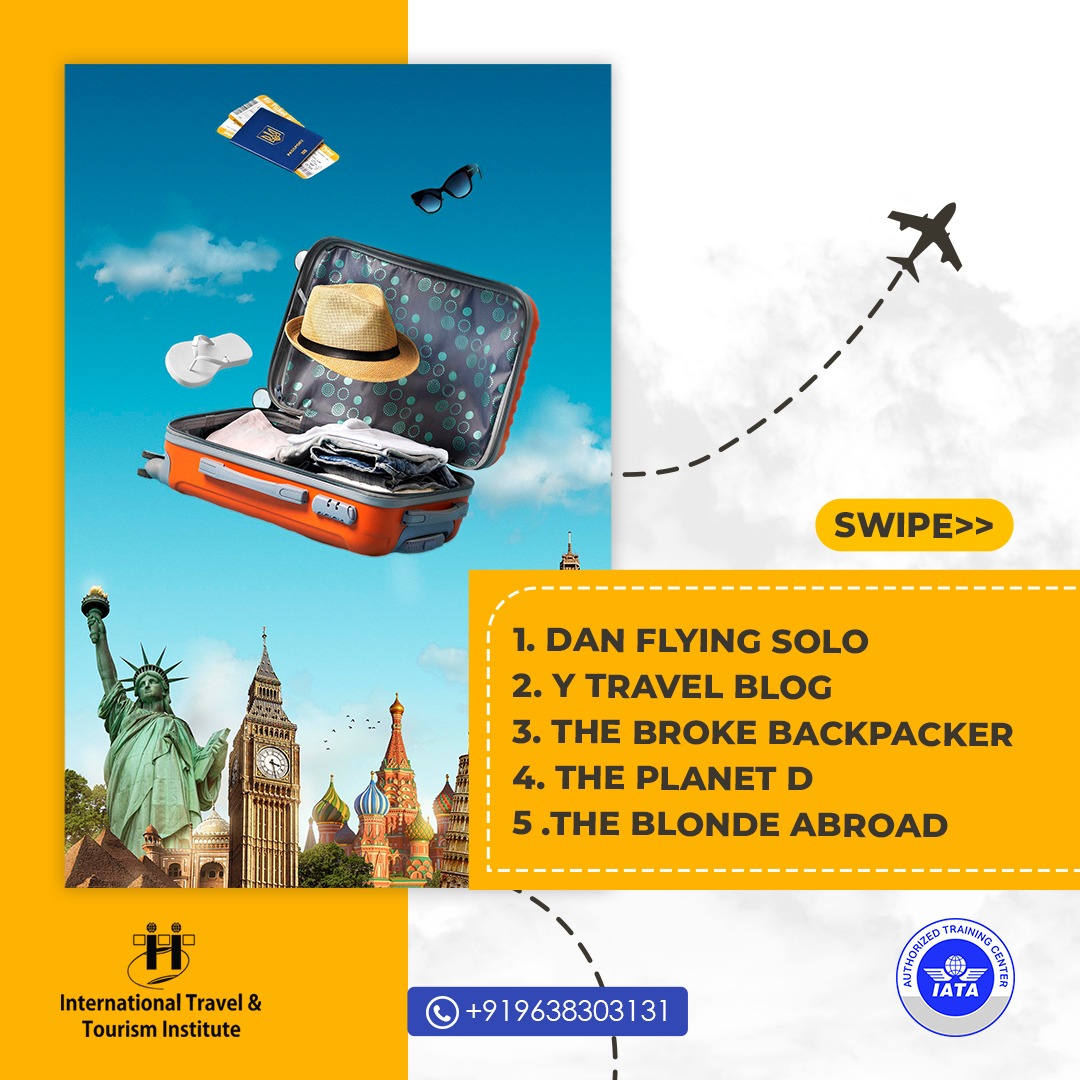 ITTI_Ahmedabad's tweet photo. From Tips to Tricks about Travel, you'll get it all! Gather inspirational insights from these ITTI recommended Travel Blogs.
#Travel #Tourism #Travelblogging #iatatraining #ITTIAhmedabad #ITTIGujarat #TravelBlogger #TravelTheWorld https://t.co/ShjAr0v8MH