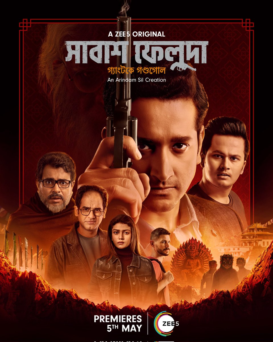 Bengali series #ShabashFeluda S1 (2023) by @silarindam, now streaming on  @ZEE5India.

@paramspeak #RwitobrotoMukherjee #RitwickChakraborty @ActorRudranil @AmiKamaleswar #SauraseniMaitra #ArijitDutta #DebopriyoMukherjee #BiplabChatterjee #BickramGhosh