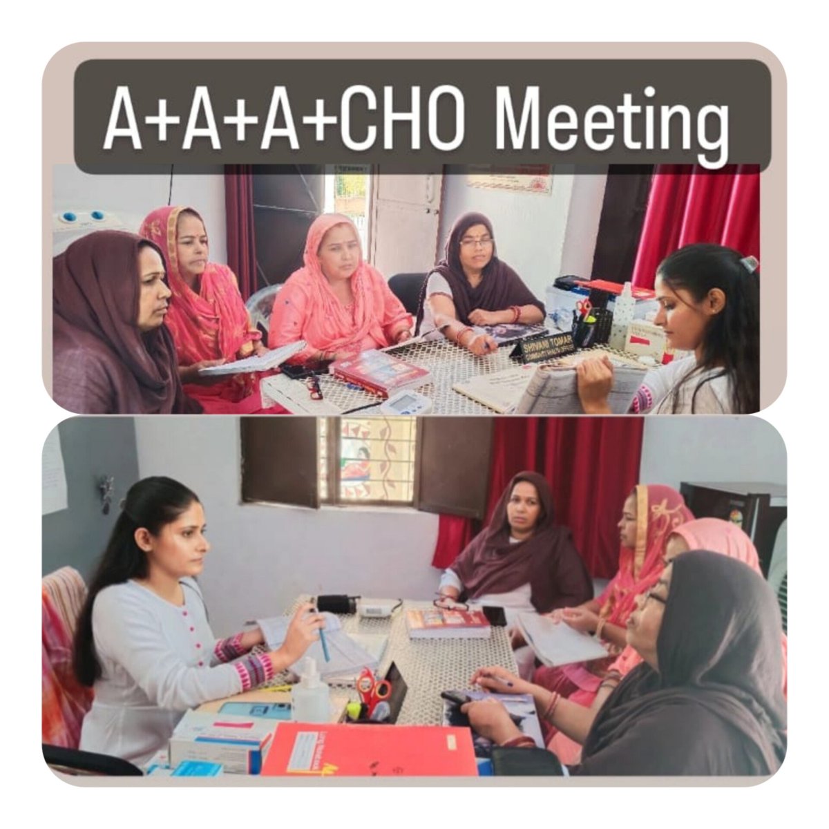 tomarshivani032's tweet photo. A+A+A+CHO meeting conducted at hwc-mahavatpur
Various topics concluded as follows:-
Ncd screening
Anc registration
E kavach portal updation 
0-5yr immunization completion https://t.co/M1uVdHhi9f