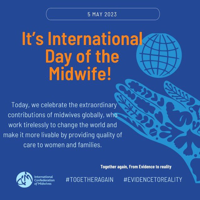 Happy international day of the midwife to the many wonderful midwives I’ve worked with in the last 34 years. I’m feel privileged to have shared in the most amazing and emotional times. Thank you to those special families who really taught me how to be a midwife. #IDM2023
