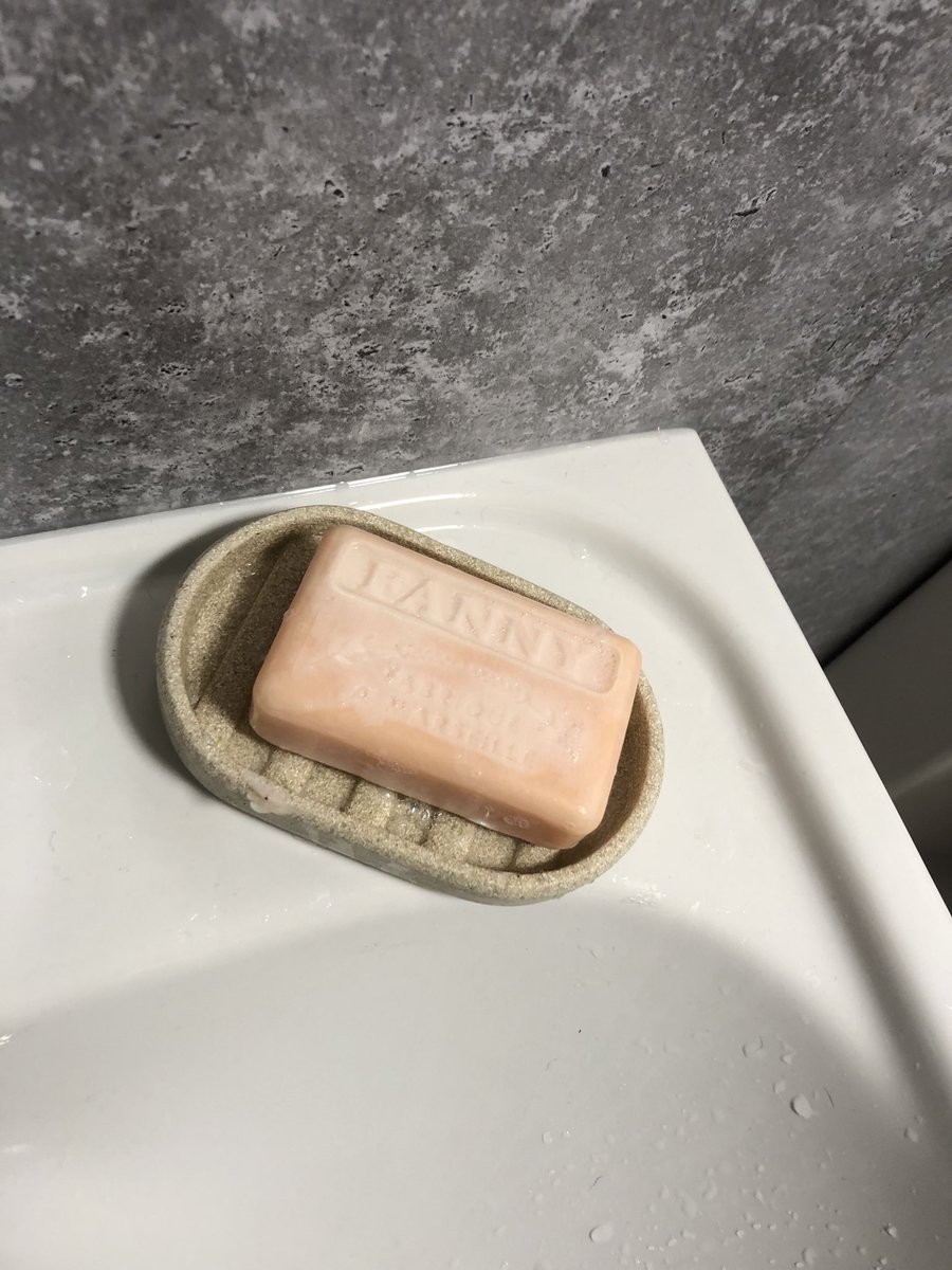 Got some new soap for the bathroom. Hope you like it. Sorry for the poor quality pic, it was a bit wet. #FrenchSoap #Fanny #FridayVibes #Coronation