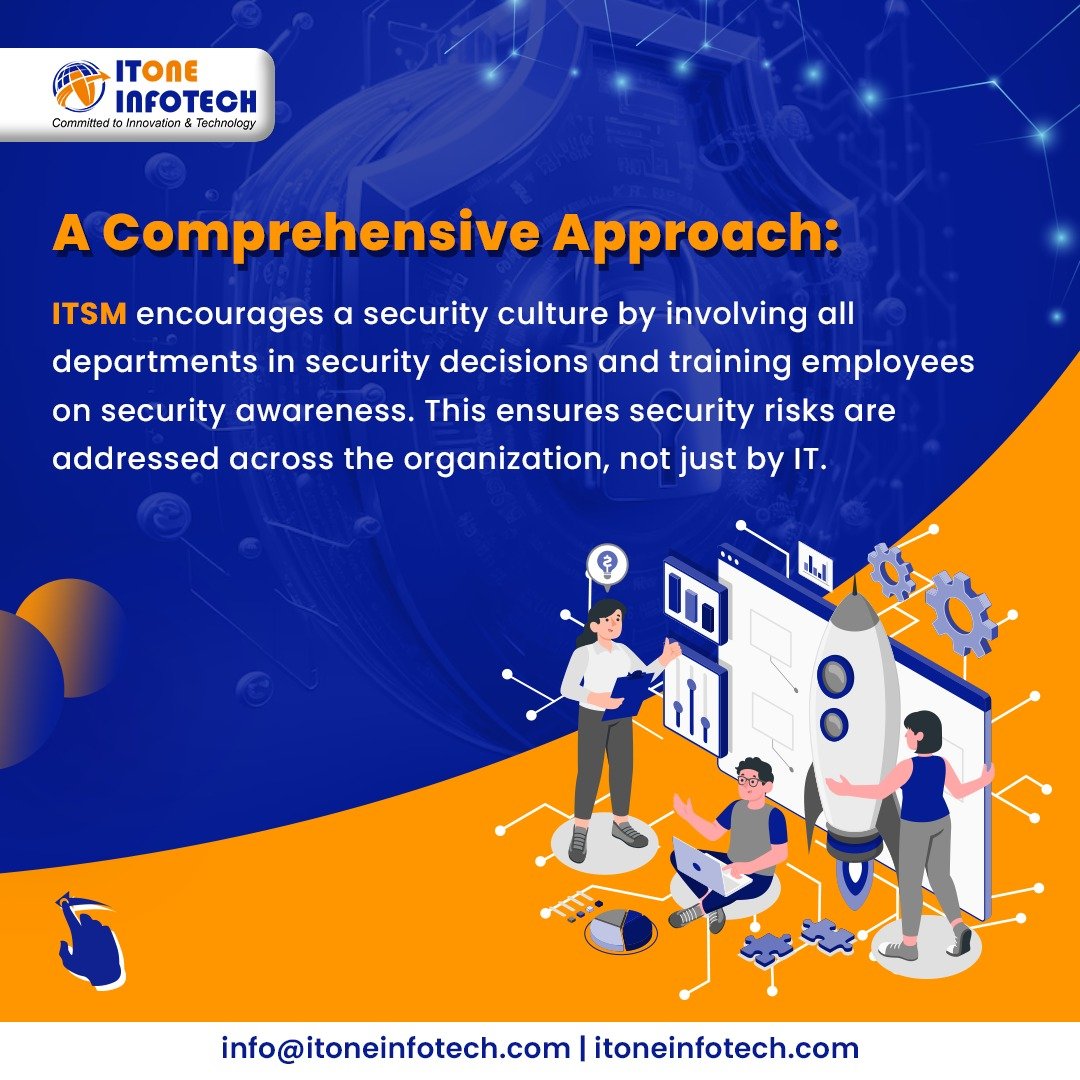 itoneinfotech's tweet photo. IT Service Management (ITSM) &amp; security are closely linked, as ITSM can play a crucial role in ensuring IT security &amp; compliance, and in managing security risks &amp; preventing cyber threats.

Mail at info@itoneinfotech.com to know how we can help you manage your IT security needs. https://t.co/X8o3ahXnKo