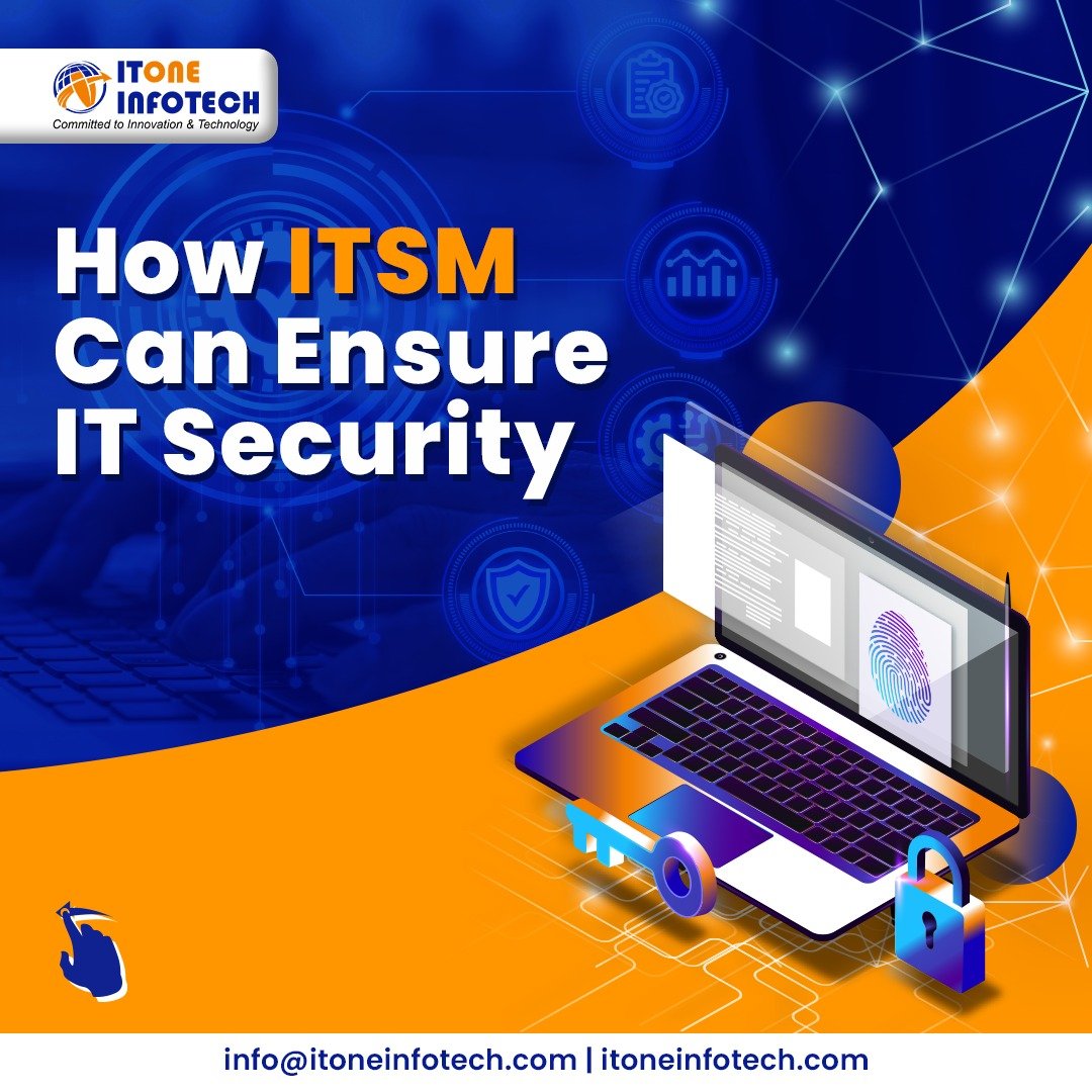 itoneinfotech's tweet photo. IT Service Management (ITSM) &amp; security are closely linked, as ITSM can play a crucial role in ensuring IT security &amp; compliance, and in managing security risks &amp; preventing cyber threats.

Mail at info@itoneinfotech.com to know how we can help you manage your IT security needs. https://t.co/X8o3ahXnKo