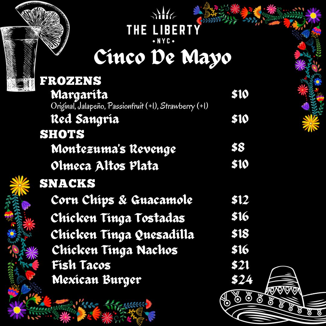 I mean… if you just so happen to be in midtown maybe… you should stop by and get some delicious homemade goodness. And shots. #CincoDeMayo #cinco #nyc #nycbar