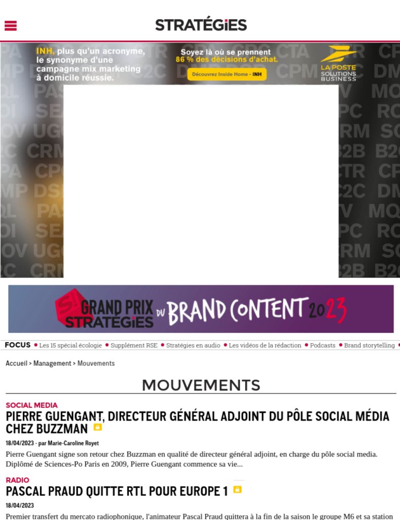 #MercatoDigital du vendredi, les derniers transferts dans du #digital et des #médias - #Recrutement ift.tt/RNoq8Mr