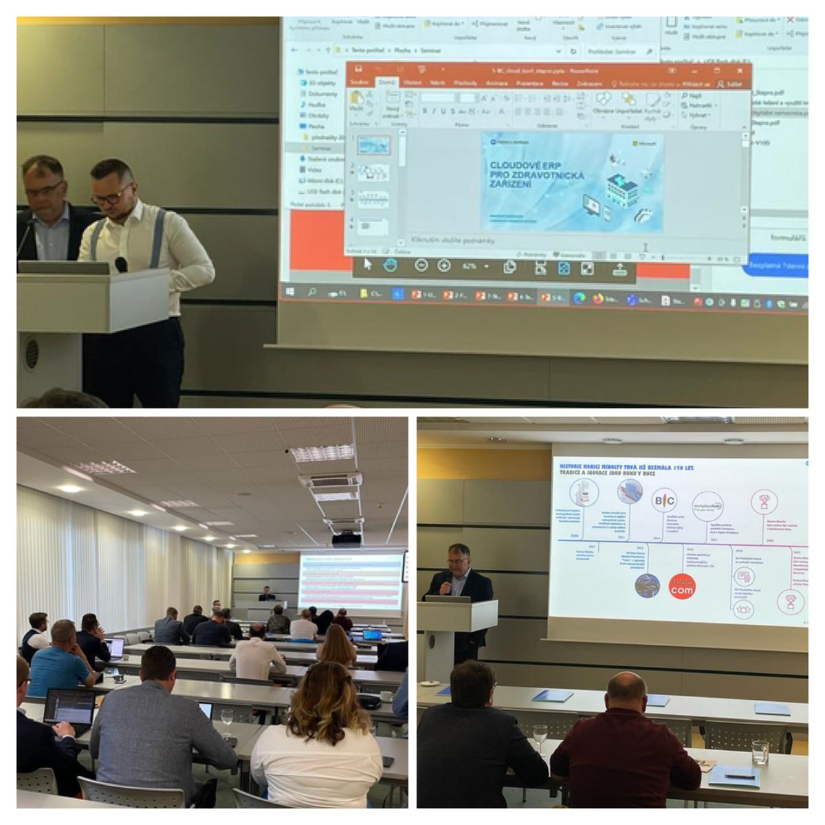 kmitscz's tweet photo. Cesta k digitální nemocnici je téma odborné konference pořádané v Ostravě společnostmi @Microsoft_CZ a @STAPROsro. Děkujeme, že jsme mohli předat naše zkušenosti v oblasti ekonomických informačních systémů pro zdravotnictví. 
#ERP #Dynamics365 #BusinessCentral #digitalhospital https://t.co/DnvQH3NQhp