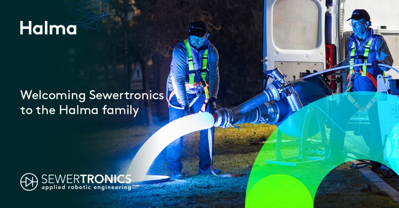 Halmaplc's tweet photo. We’re pleased to announce the acquisition of Sewertronic. Based in Rzeszów, Poland, Sewertronics is highly aligned to our purpose, helping to protect the environment by reducing blockages and leakage in wastewater pipes.

#SaferCleanerHealthier