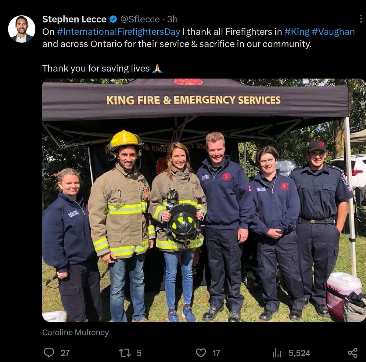 Mr_S_Ont's tweet photo. Today @Sflecce tweeted support for Firefighters and Police officers, and retweeted messages from their leaders

When was the last time that he did that for nurses and #onted?

Everyone deserves to be treated with respect and dignity, not just male dominated (PC supporting) jobs https://t.co/fC2e2JEIkH