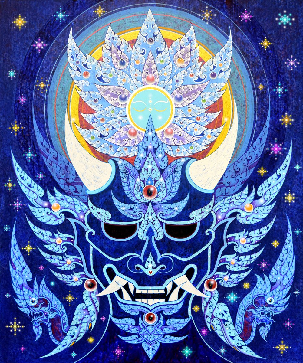 pou_wanat's tweet photo. GM ☀️☀️☀️

----------------

"Blue Hannya" 

👹Reserve price 0.69 $ETH
👹On @foundation
👹NFT+ Physical Painting

Link below👇👇 https://t.co/lsISO4Xq3v