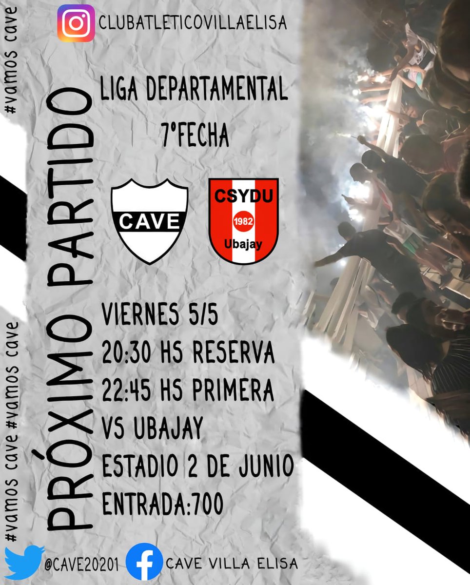 CAVEFUTBOLMAYOR's tweet image. #FutbolDeoartamental

#Fecha7 

Mañana recibimos a #Ubajay en una nueva fecha de la Liga Departamental, en busca de los 3 puntos.. 

#VamosCAVE🏳️🏴💪