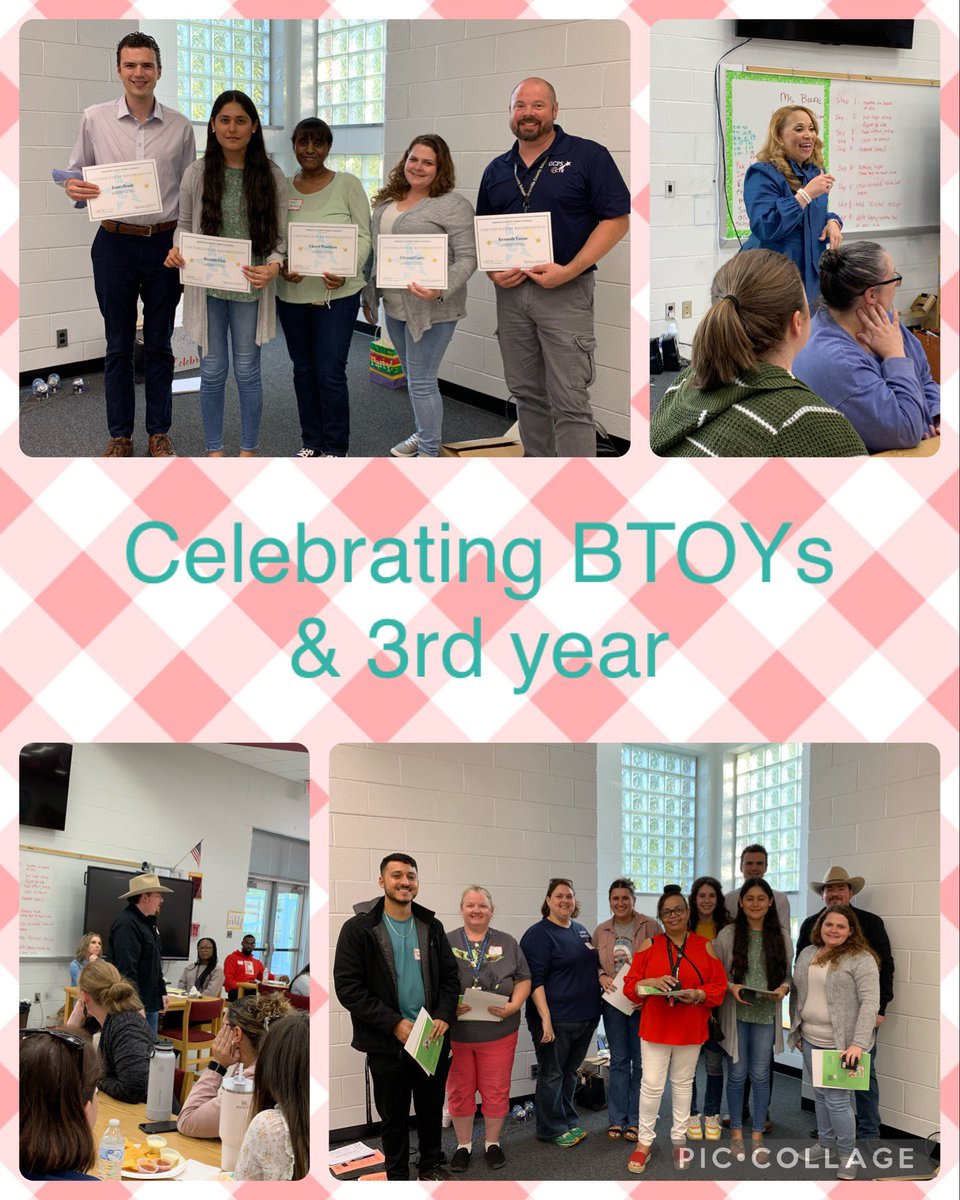 Great Teacher Talk sessions and EOY dinner celebrating <a href="/GCPSchools/">Granville Co Schools</a> Beginning Teachers including our BTOYs &amp; 3rd years with remarks by Superintendent Dr. McLean &amp; GCSP BTOY Kyle Elliott.
