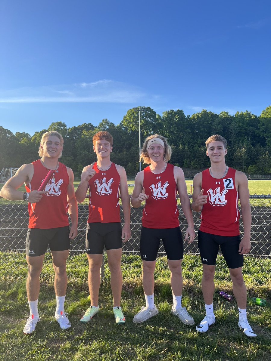 Congratulations to the 4x200 relay team for winning All-Conference with a 1st place finish!