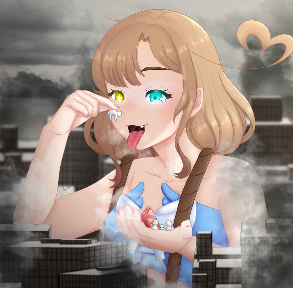 LuluRinko's tweet photo. @dochampsgts paid me to finish my April fool art (jokes always go too far hehe), here's the final version! Tried my best and I hope you all like it! 

THIS ART will get a dubbed version over my Patreon, so stay tuned! 💖 #LuwuNsfw https://t.co/ItoMkexV2L