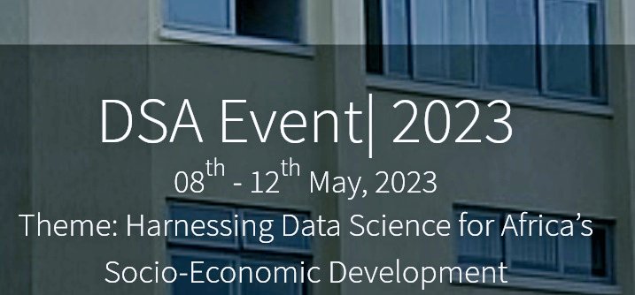 Data Science Africa - DSA (@dsa_org) on Twitter photo Hey everyone! We're excited to see you next week in #kigali <a href="/Uni_Rwanda/">University of Rwanda</a> for #DataScienceAfrica2023
You can also join us virtually using the link : …nformationsecurityauthority.webex.com/rwandainformat…
Event Schedule: datascienceafrica.org/dsa2023kigali/…
#Datascience #Africa #DSA2023 Hey everyone! We're excited to see you next week in #kigali <a href="/Uni_Rwanda/">University of Rwanda</a> for #DataScienceAfrica2023
You can also join us virtually using the link : …nformationsecurityauthority.webex.com/rwandainformat…
Event Schedule: datascienceafrica.org/dsa2023kigali/…
#Datascience #Africa #DSA2023