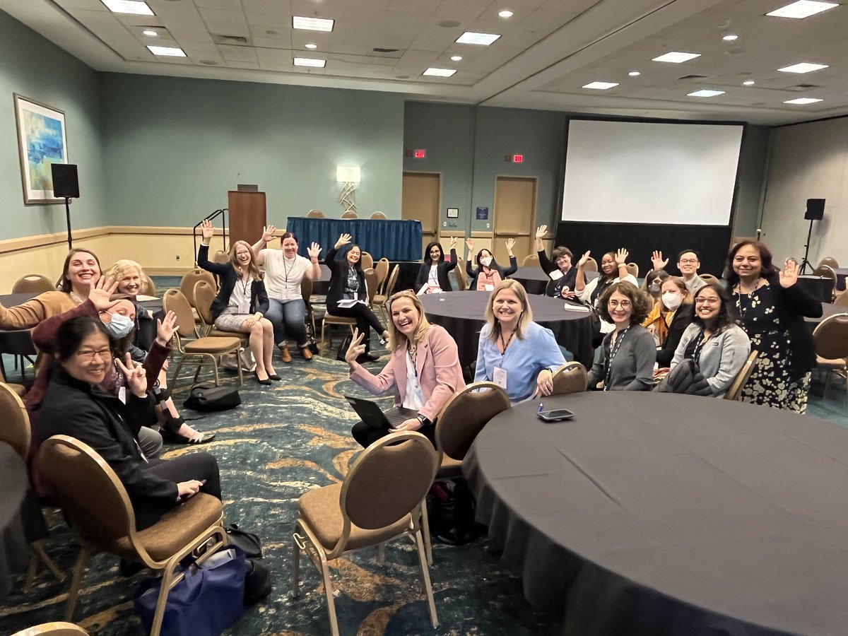 Love the ⁦<a href="/SocietyGIM/">SGIM</a>⁩ interest group of #geriatricians gathering at #AGS23 !!!! PowerTribe!!!! ⁦<a href="/AmerGeriatrics/">American Geriatrics Society</a>⁩
