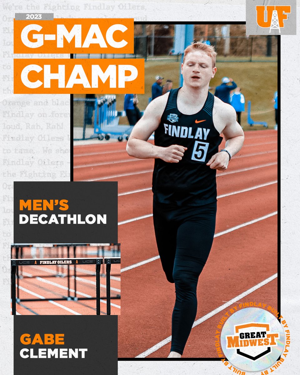 Gabe Clement is the Great Midwest Champion in the men's decathlon!