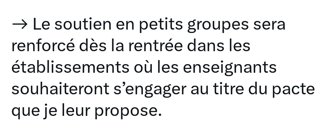 Lupita_gaxuxa's tweet image. Extrait du tweet d&apos;E.Macron énonçant les nouvelles mesures concernant le #LyceeProfessionnel
Collègues #PLP vous le sentez le chantage au #PacteEnseignant pour avoir des dédoublements pourtant si essentiels à notre pratique ?