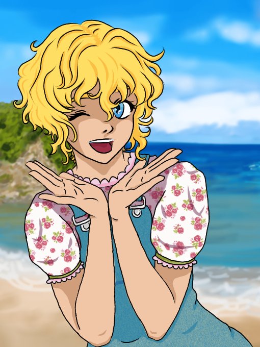 "What do you think of my haircut? I know it's really short right now, but i think it's cute. " Michiru says in a chiming voice and waiting for the readers reaction.