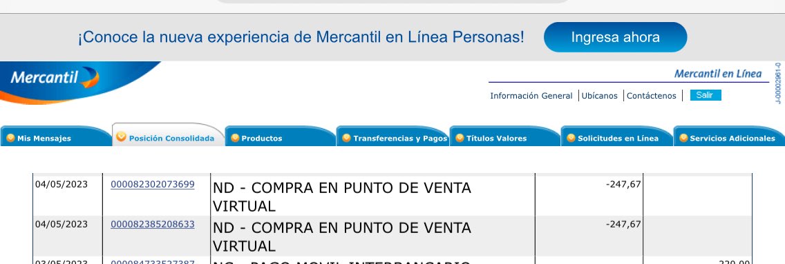 bmluce's tweet image. @MercantilBanco #DefensorDelCliente @InterCliente @TuMundoInter #intercliente #mercantil requiero apoyo por cobro duplicado a través de la página web de Inter para pago con tarjeta de débito Mercantil, #interestafa y sus cosas inexplicables cotidianas @Conatel @AttCiudaconatel