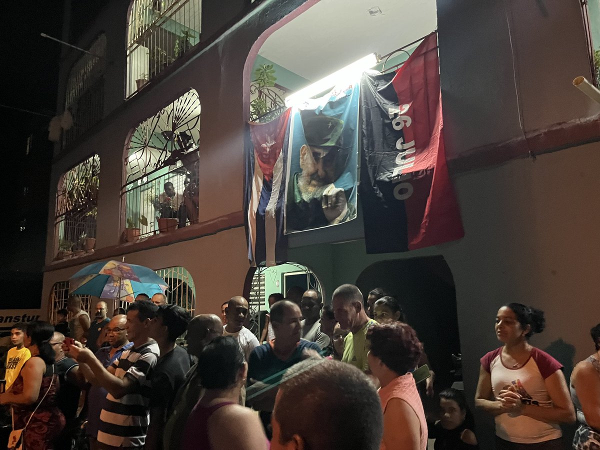 At a May Day celebration in a community in Sancti Spíritus. The leader of the local Committee in Defense of the Revolution said, “In Cuba, children go to school wearing handkerchiefs, not bulletproof vests.”