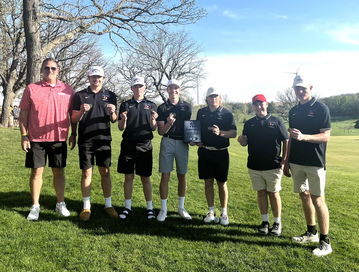 Successful day for the Earlham Cardinals Golf team with a 1st place finish today at the Nodaway Valley Invitational.