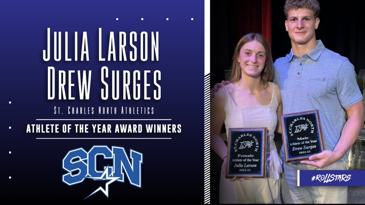 ⭐️Congratulations to Julia Larson and Drew Surges! 💙 #SeniorAwards 2️⃣0️⃣2️⃣3️⃣