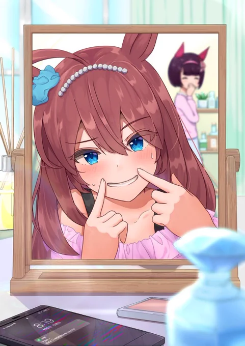 感情表現に不安あり。…今日のデートは上手く笑えるでしょうか…?(再掲) #ウマ娘 #ミホノブルボン
