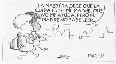 iburone's tweet photo. Si bien es fundamental el acompañamiento de los referentes adultos en los recorridos educativos de los estudiantes, no debemos olvidar las diferentes realidades.
Como siempre Frato con la imagen justa
#educacion #familias #trayectos #escuelas https://t.co/LC3PSQK22o