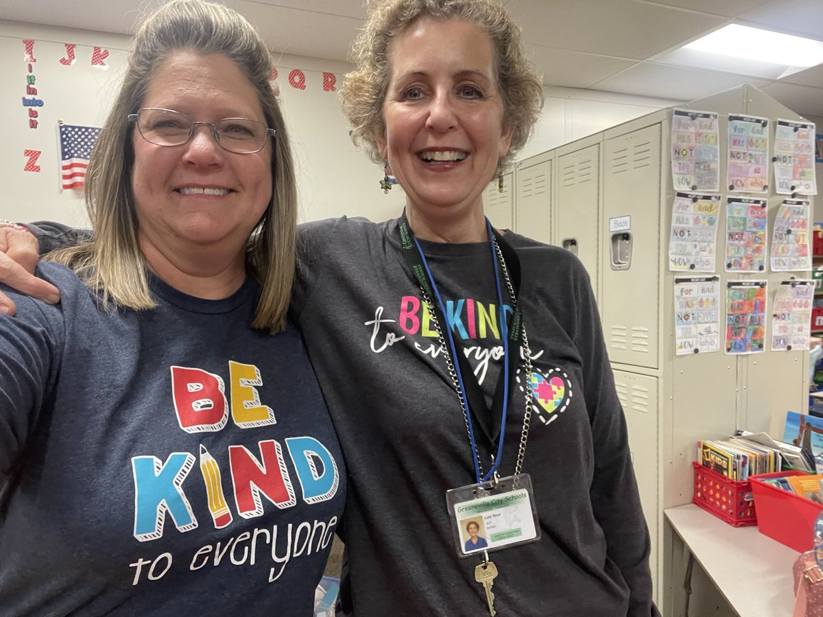 Sporting our “Be Kind To Everyone” shirts in honor of Autism awareness. #TVtigers2023  <a href="/drlanaluttrell/">Lana Luttrell</a>