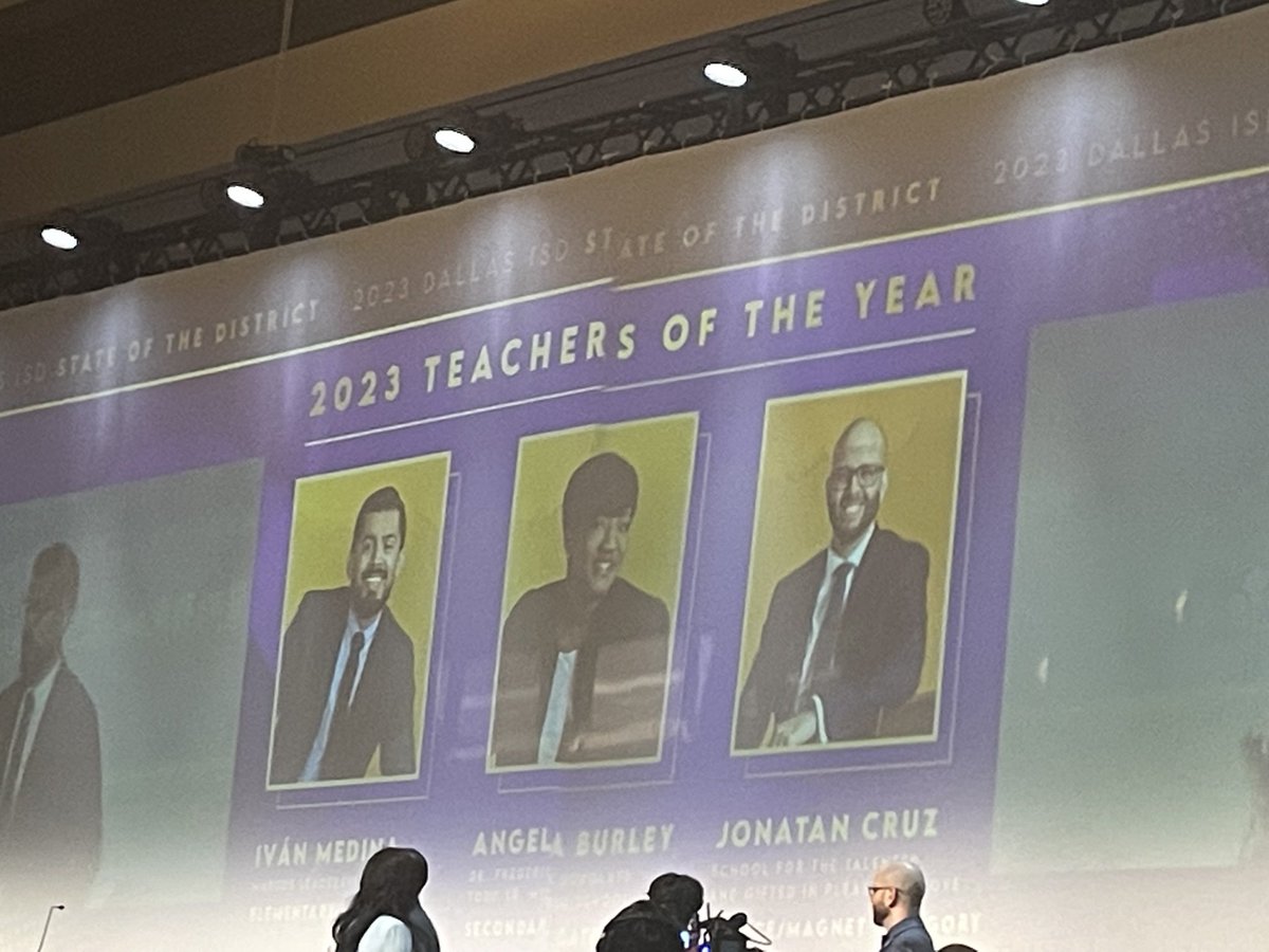 DISDMHS's tweet photo. 🥳Congratulations to the ⁦@dallasschools⁩ Teachers of the Year!!! You ARE the difference for our students!!!☺️💕🎉 https://t.co/Y4doN7zJ0K