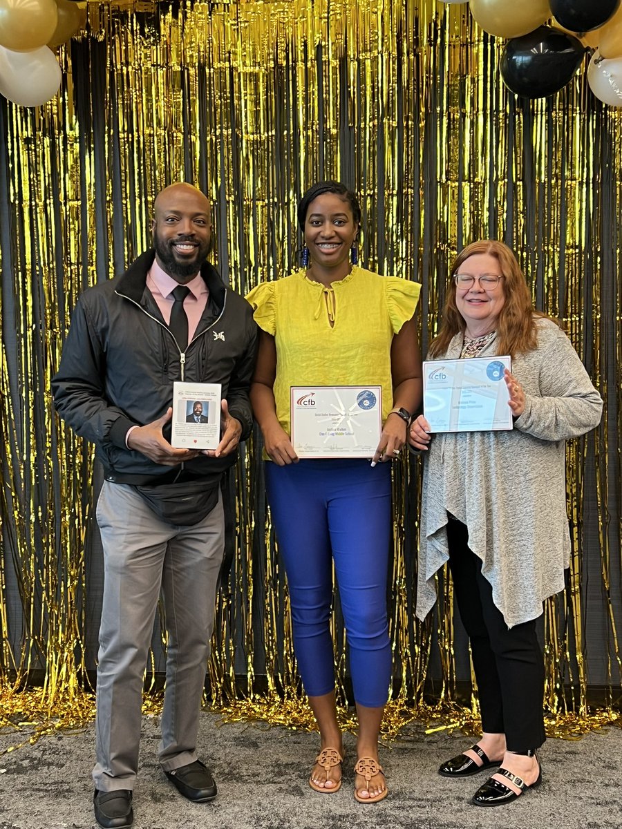 Mr_Oribhabor's tweet photo. Today the @CFB_Soc_Studies celebrated their teachers of the month for the 22-23 school year. We also celebrated Newcomer of the year, (my teammate, Mrs. Walker) Department Manager of the year, Instructional Coaches of the year and also Digital specialists (Ms. Prine). Thank you! https://t.co/Tm8wt5OT5w
